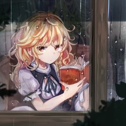 This is a pixiv picture whose title is 雨.