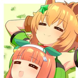 This is a pixiv picture whose title is スズカとタイキ.
