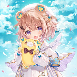 This is a pixiv picture whose title is 💛💙.