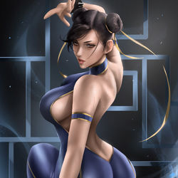 This is a pixiv picture whose title is Chun-Li.