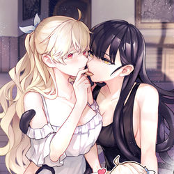 This is a pixiv picture whose title is C100創作百合新刊表紙.