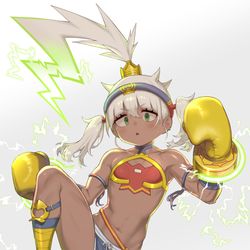 This is a pixiv picture whose title is 【仕事絵】英雄＊戦姫ＷＷ ナーイ・カノム・トム.