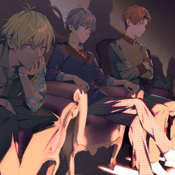 This is a pixiv picture whose title is one year ago.