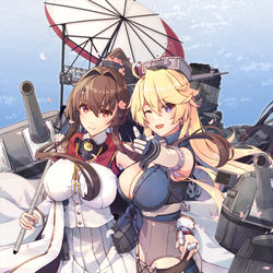 This is a pixiv picture whose title is 大和改二.
