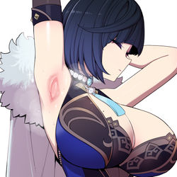 This is a pixiv picture whose title is 夜蘭のアピールポイント.