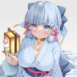 This is a pixiv picture whose title is 神里綾華 Kamisato Ayaka.
