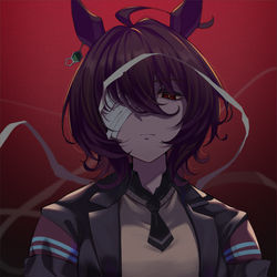 This is a pixiv picture whose title is アグネスタキオン×黒.