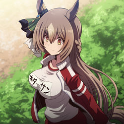 This is a pixiv picture whose title is キタサン（サトノ.