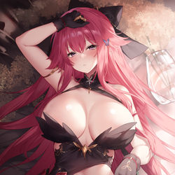 This is a pixiv picture whose title is 千歳ドレス.