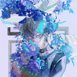 This is a pixiv picture whose title is Azure Blue.