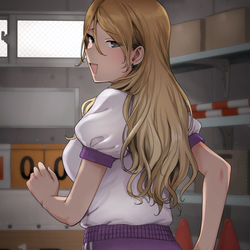 This is a pixiv picture whose title is カラーブルマ愛依.