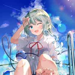 This is a pixiv picture whose title is 水も滴るこいしちゃん.