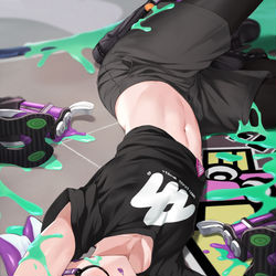 This is a pixiv picture whose title is イカボーイ.