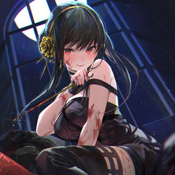 This is a pixiv picture whose title is 《いばら姫》.