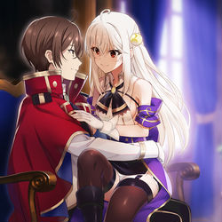 This is a pixiv picture whose title is 王太子と補佐官.