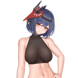 This is a pixiv picture whose title is 九条裟羅.