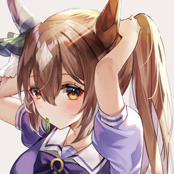 This is a pixiv picture whose title is 髪を結んでる仕草いいよねって.