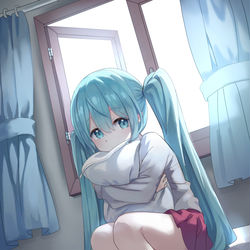 This is a pixiv picture whose title is miku.