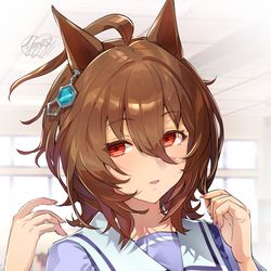 This is a pixiv picture whose title is アグネスタキオンがどうしてもかわいい.