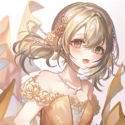 This is a pixiv picture whose title is 💛.