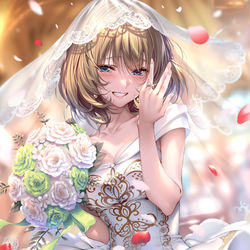 This is a pixiv picture whose title is June bride.