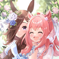 This is a pixiv picture whose title is 花嫁ウラライス💐.