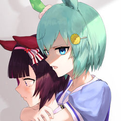 This is a pixiv picture whose title is 「わたさない」.