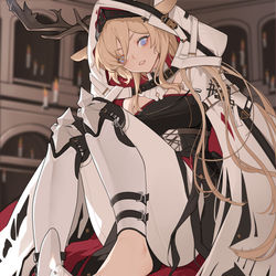 This is a pixiv picture whose title is 【烛骑士】踩  蜡  烛.