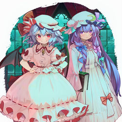 This is a pixiv picture whose title is 永遠に幼き二人の月.