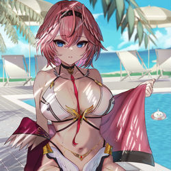 This is a pixiv picture whose title is 水着ルイ.