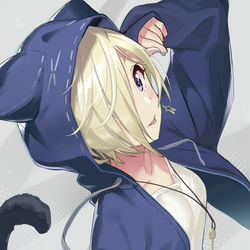 This is a pixiv picture whose title is 猫耳ミアちゃん.