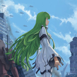 This is a pixiv picture whose title is 51日目, C.C..