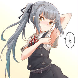 This is a pixiv picture whose title is ワキ見せ霞ちゃん.