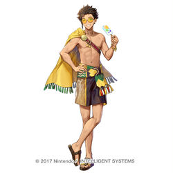 This is a pixiv picture whose title is 【仕事絵】FEH「南国の異端児 クロード」.