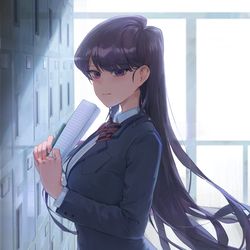 This is a pixiv picture whose title is 古見硝子 (Shouko Komi).