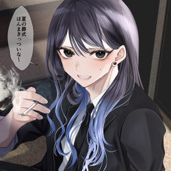 This is a pixiv picture whose title is 葬式で久々に会ったイトコのにいちゃん♂️.