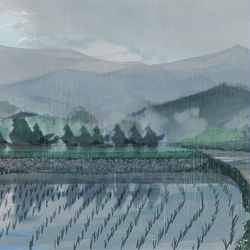 This is a pixiv picture whose title is 天気雨.