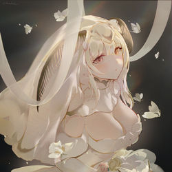 This is a pixiv picture whose title is Moth Bride.