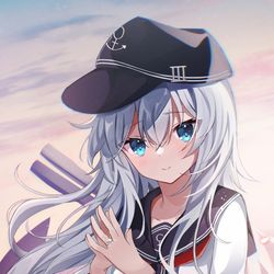 This is a pixiv picture whose title is 響進水日.