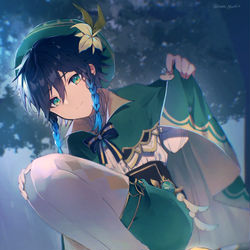 This is a pixiv picture whose title is ウェンティと雨宿り.