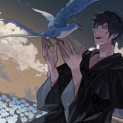 This is a pixiv picture whose title is 再会.