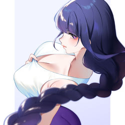 This is a pixiv picture whose title is 雷電影.
