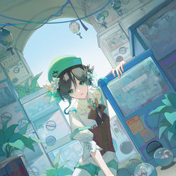 This is a pixiv picture whose title is ガチャガチャ.