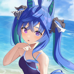 This is a pixiv picture whose title is ターボ師匠の水着.