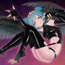 This is a pixiv picture whose title is ラバーハーピィー.