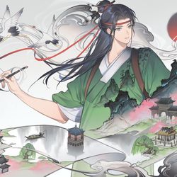 This is a pixiv picture whose title is 青山雲卷.