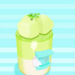 This is a pixiv picture whose title is メロンプリンハウス.