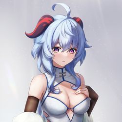 This is a pixiv picture whose title is 甘雨.