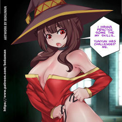 This is a pixiv picture whose title is Megumin.