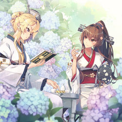 This is a pixiv picture whose title is 大和 Iowa.